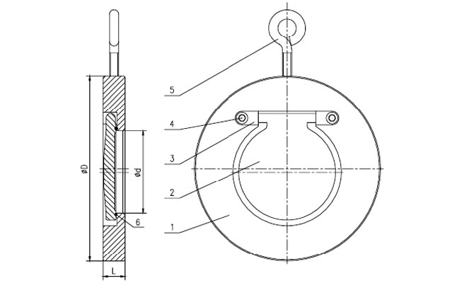 H74W-16P對夾單瓣止回閥